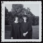 Photograph of Jim Chesnutt and Judy Redfern in their caps and gowns